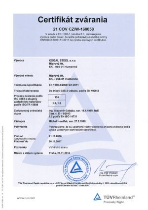 Certifikacia-kogalsteel-en1090-2a